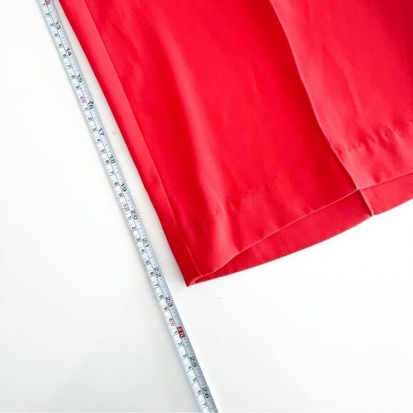 Warehouse High Waist Wide Leg Trousers Red Women's US 4 Polyester - Picture 9 of 13